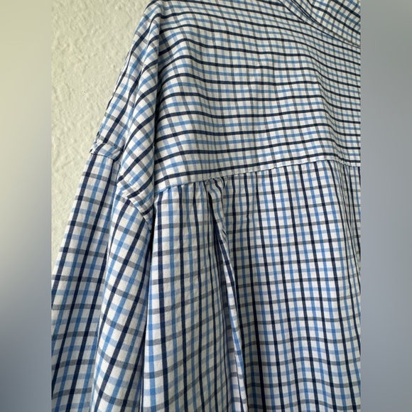 IZOD 2015 Men’s Long Sleeve Button Down Navy/Light Blue/ White Plaid Shirt 4XL - Picture 17 of 17